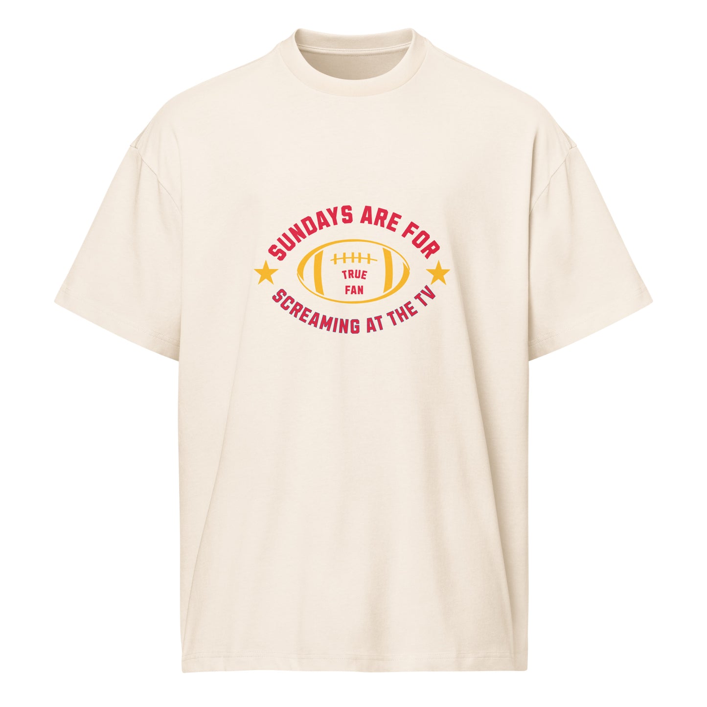 Sundays Are for Screaming at the TV | Funny Football Fan T-Shirt