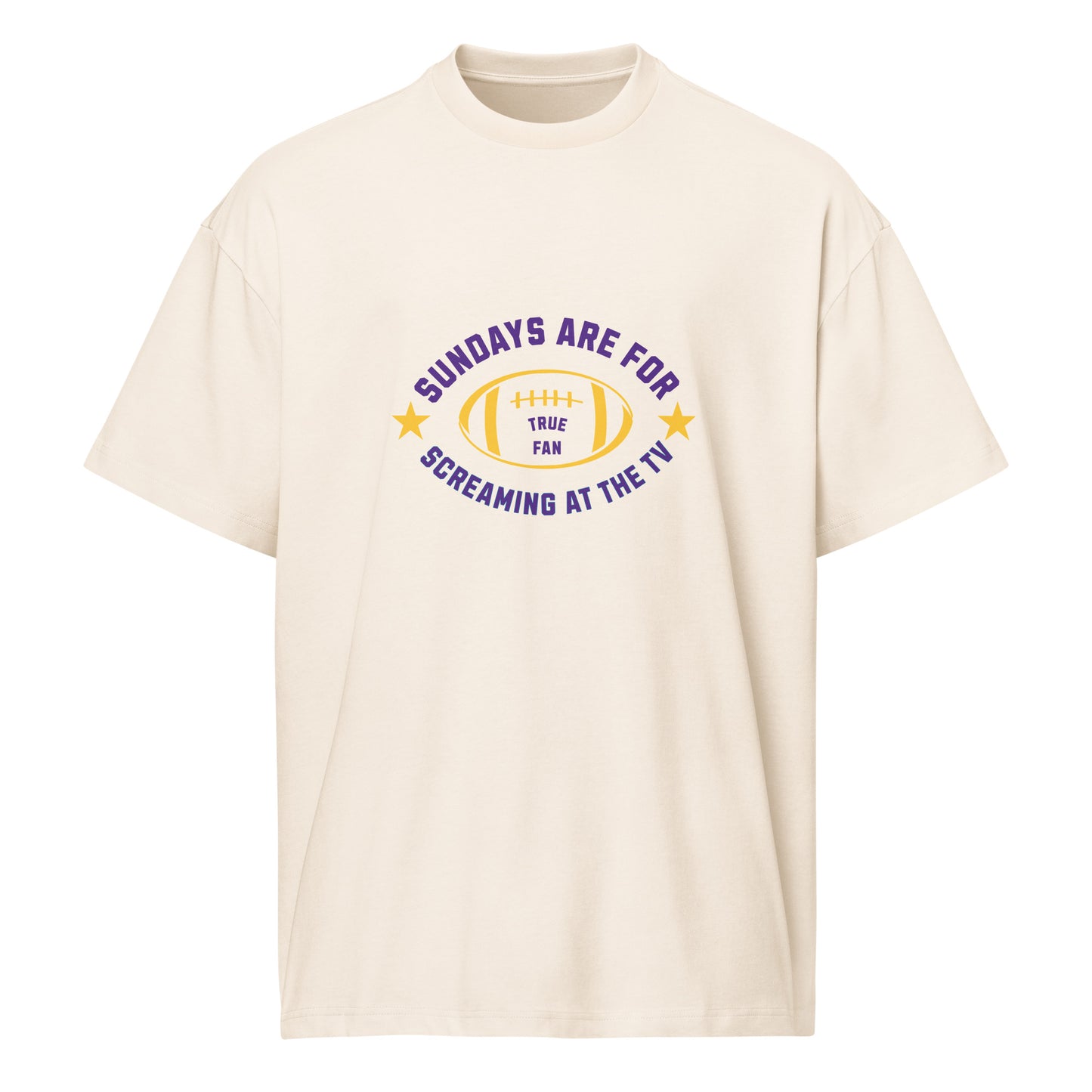 Sundays Are for Screaming at the TV | Funny Football Fan T-Shirt