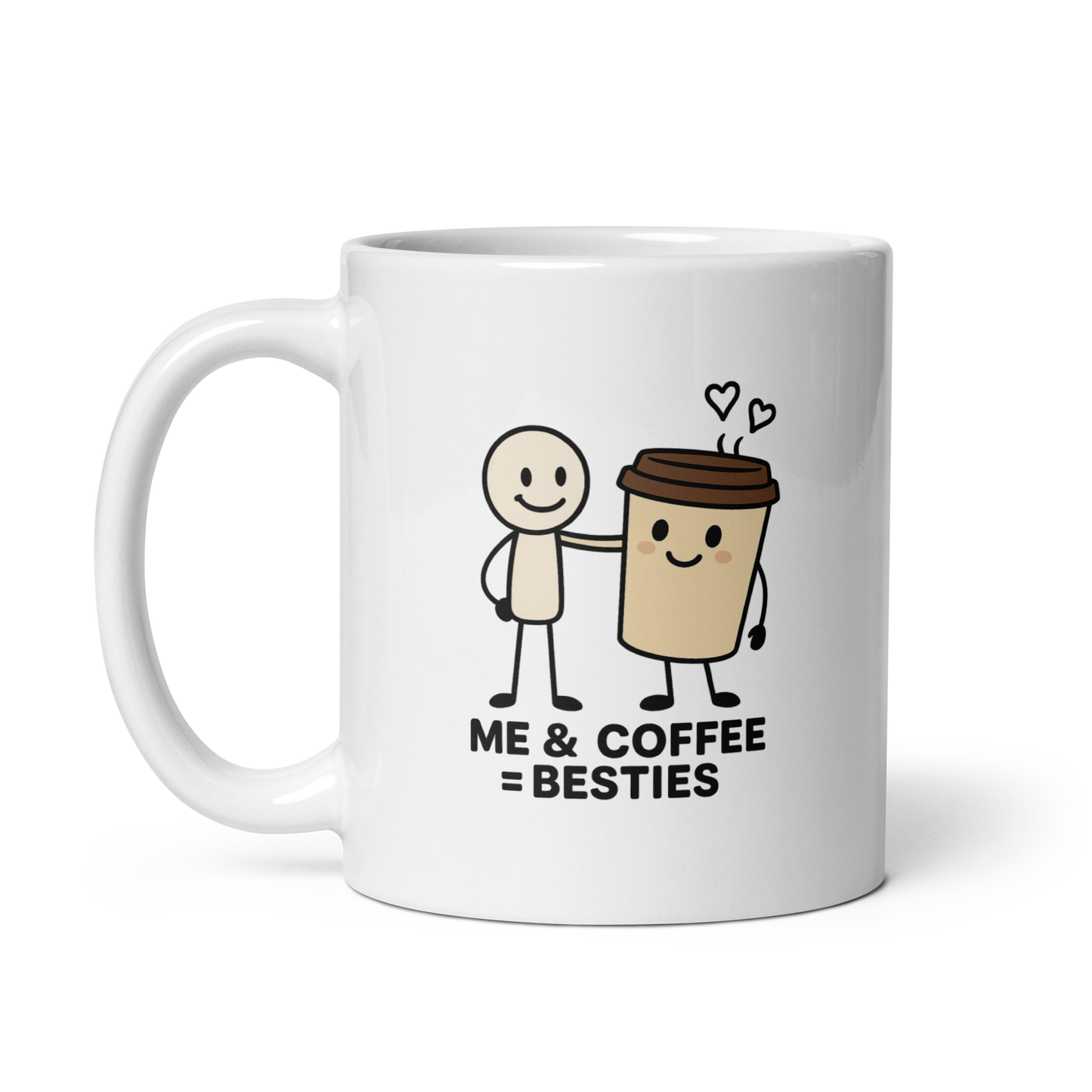 Me & Coffee = Besties | Funny Coffee Mug | Snark Dept.