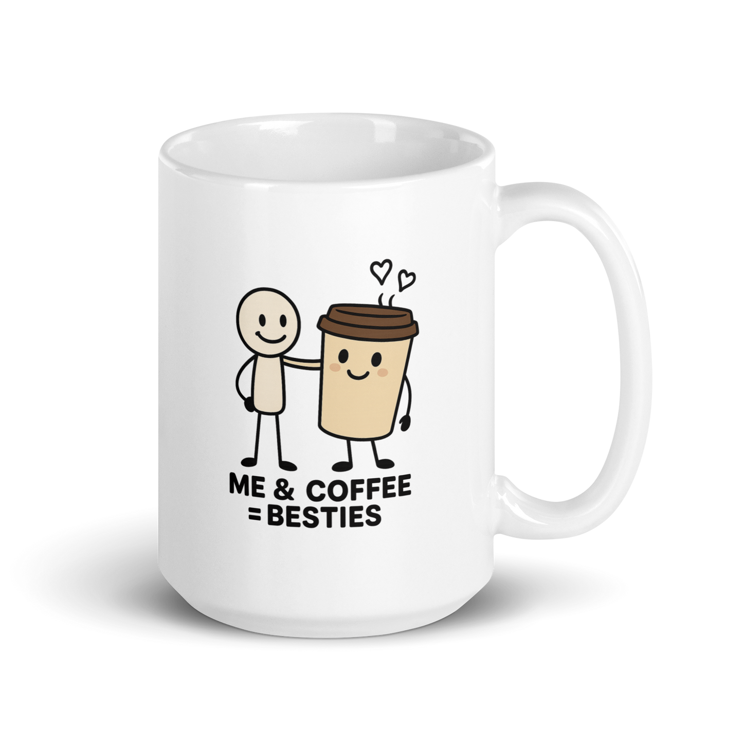 Me & Coffee = Besties | Funny Coffee Mug | Snark Dept.