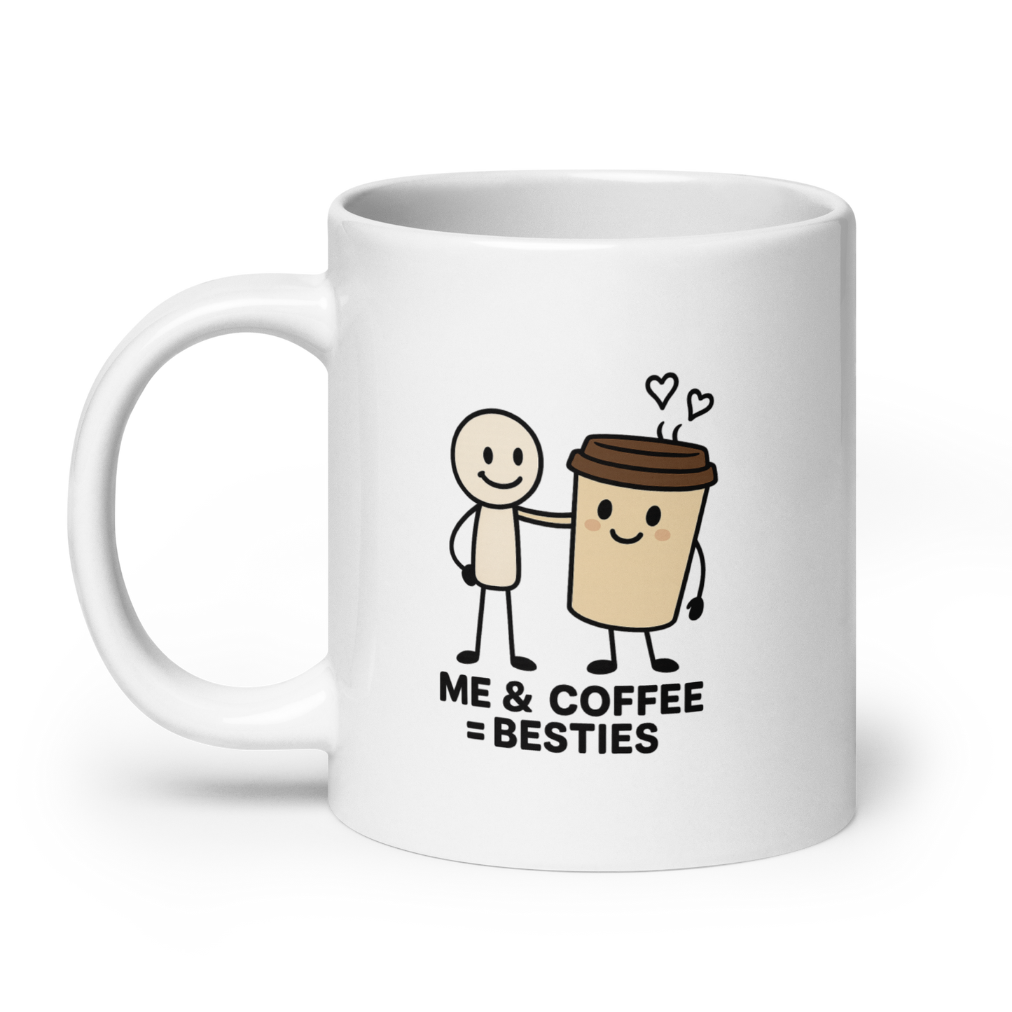 Me & Coffee = Besties | Funny Coffee Mug | Snark Dept.