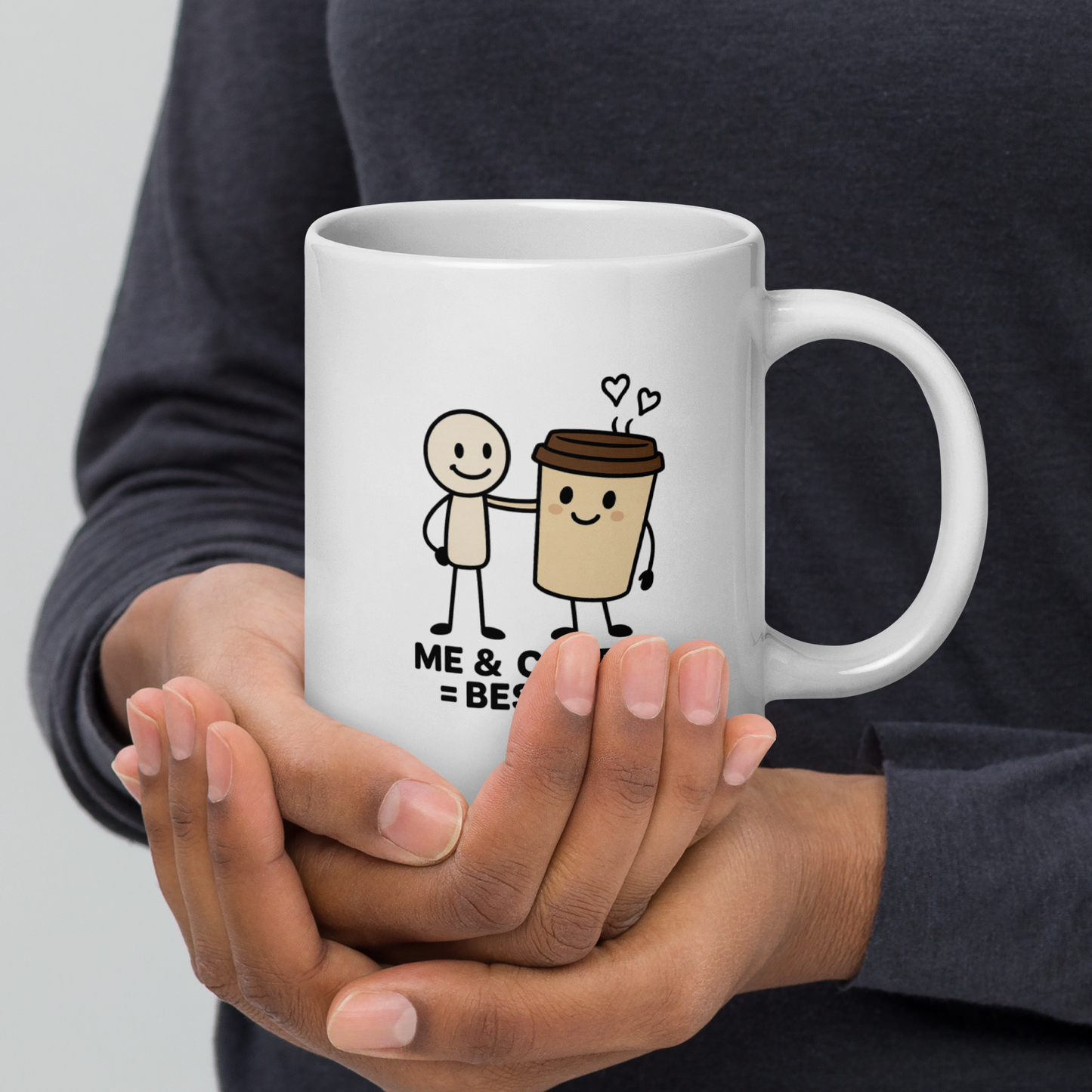 Me & Coffee = Besties | Funny Coffee Mug | Snark Dept.