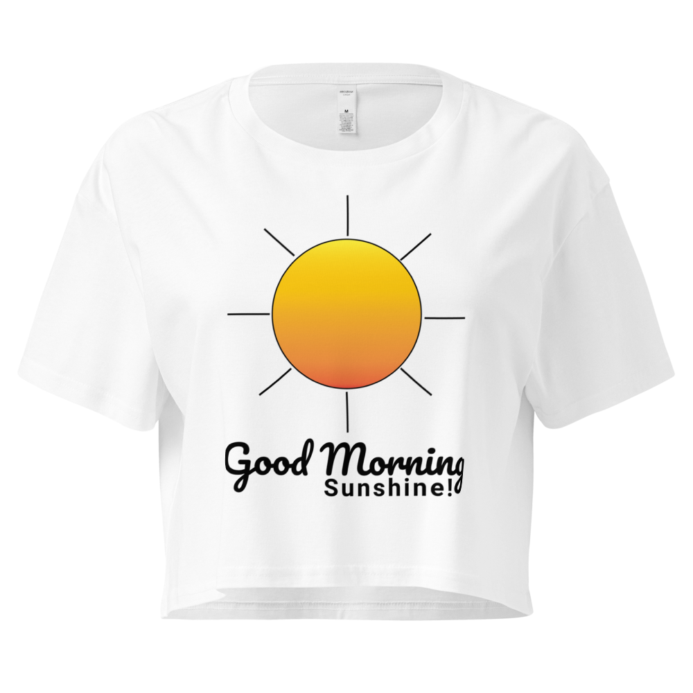 Good Morning Sunshine – Crop Top with Sun Graphic