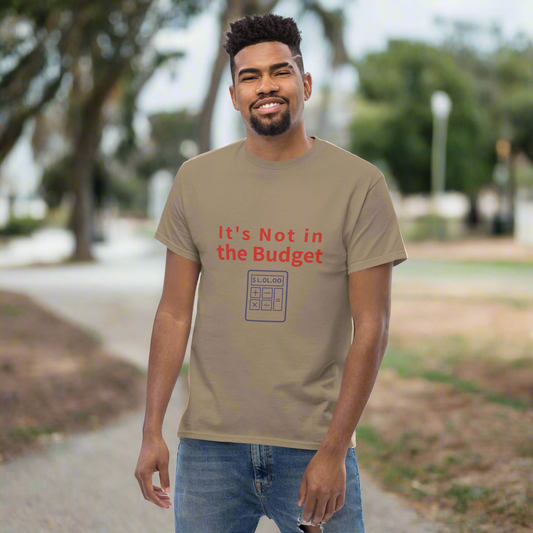 It’s Not in the Budget – Accountant Tee with Calculator Graphic