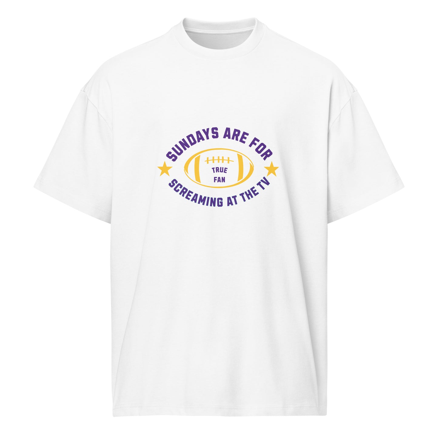Sundays Are for Screaming at the TV | Funny Football Fan T-Shirt